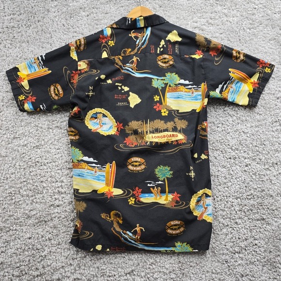 Tori Richard Shirt Mens Small Sleeve Tropical Hawaiian Longboard Button Up READ - Picture 11 of 14